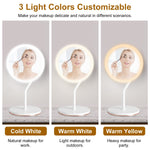 Glozara 5X Magnifying Lighted Makeup Mirror with 3 Color Modes GLOZARA