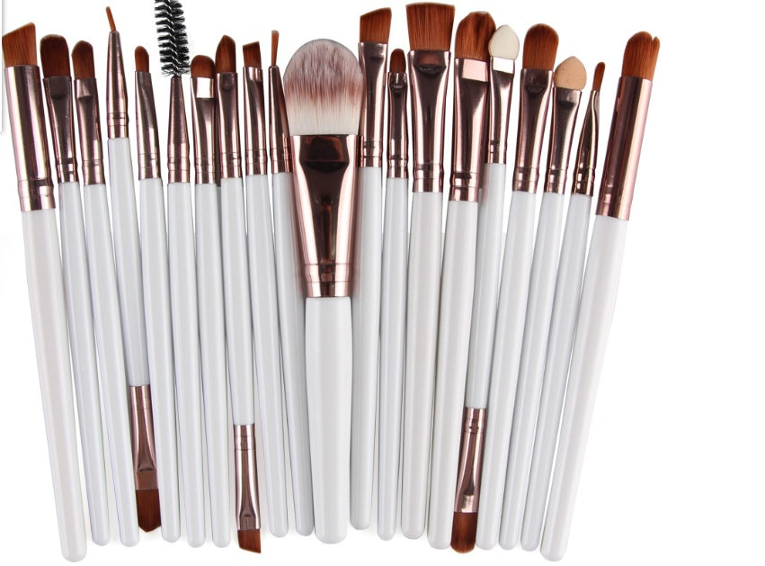 GLOZARA Makeup Brush Set with Nylon Bristles & Plastic Handles GLOZARA
