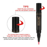 GLOZARA 5ml Solid Color Nail Art Pen UV Gel Polish Fine Tip Nail Glue GLOZARA