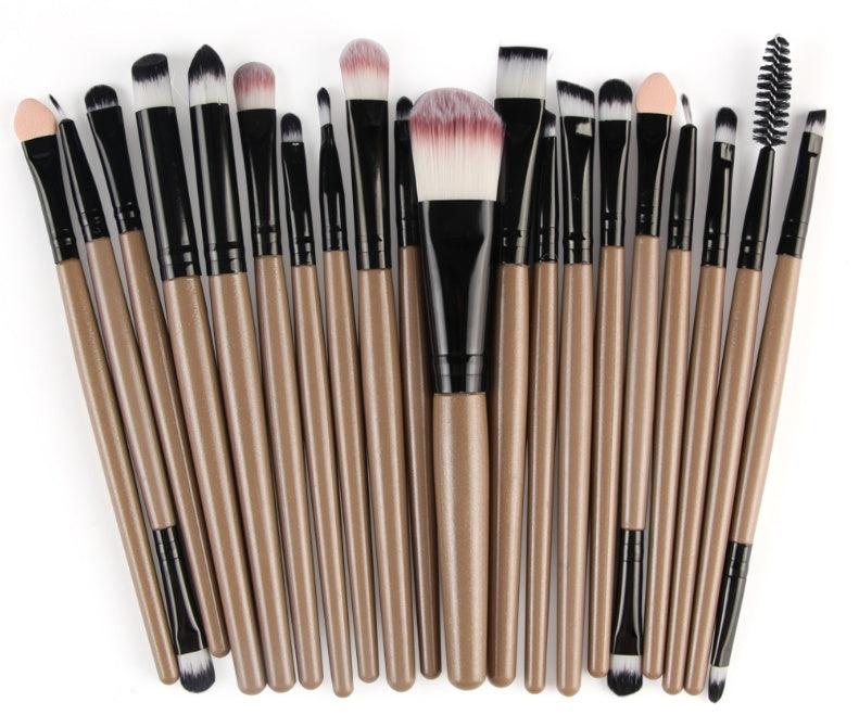GLOZARA Makeup Brush Set with Nylon Bristles & Plastic Handles GLOZARA