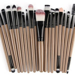 GLOZARA Makeup Brush Set with Nylon Bristles & Plastic Handles GLOZARA