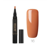 GLOZARA 5ml Solid Color Nail Art Pen UV Gel Polish Fine Tip Nail Glue GLOZARA