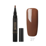 GLOZARA 5ml Solid Color Nail Art Pen UV Gel Polish Fine Tip Nail Glue GLOZARA