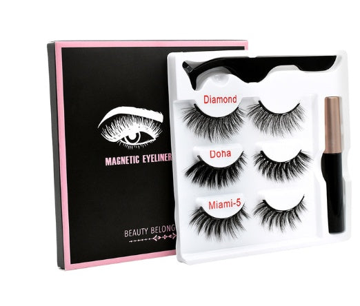 GLOZARA Magnetic False Eyelashes Handmade High-Grade Fiber Lashes GLOZARA