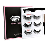 GLOZARA Magnetic False Eyelashes Handmade High-Grade Fiber Lashes GLOZARA