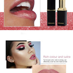 GLOZARA Pearlescent Color-Changing Metallic Lipstick with Gilt Shine GLOZARA