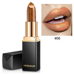 GLOZARA Pearlescent Color-Changing Metallic Lipstick with Gilt Shine GLOZARA