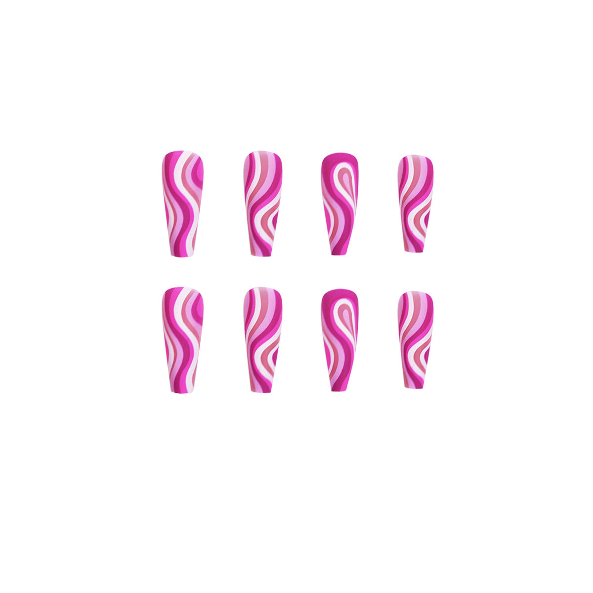 GLOZARA Press-On Fake Nails – 24-Piece Detachable Artistic Nail Set GLOZARA