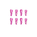 GLOZARA Press-On Fake Nails – 24-Piece Detachable Artistic Nail Set GLOZARA