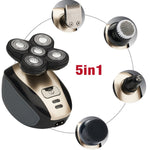 GLOZARA 5-in-1 Electric Shaver Grooming Kit with Waterproof Rotating Heads GLOZARA