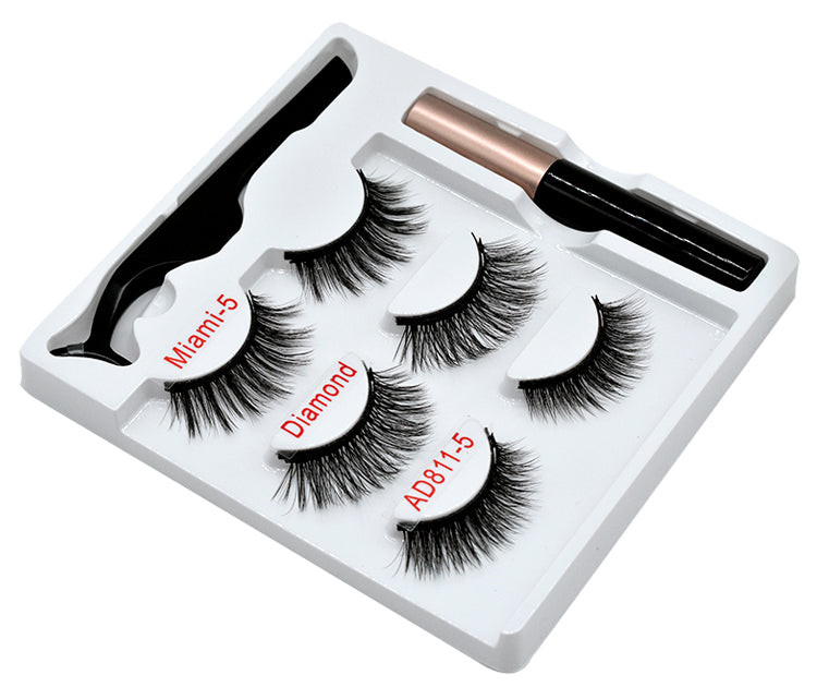 GLOZARA Magnetic False Eyelashes Handmade High-Grade Fiber Lashes GLOZARA