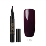 GLOZARA 5ml Solid Color Nail Art Pen UV Gel Polish Fine Tip Nail Glue GLOZARA