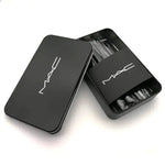 GLOZARA 12-Piece Makeup Brush Set with Wooden Handles in Iron Storage Box GLOZARA