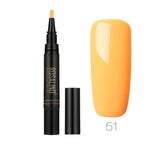 GLOZARA 5ml Solid Color Nail Art Pen UV Gel Polish Fine Tip Nail Glue GLOZARA