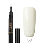 GLOZARA 5ml Solid Color Nail Art Pen UV Gel Polish Fine Tip Nail Glue GLOZARA