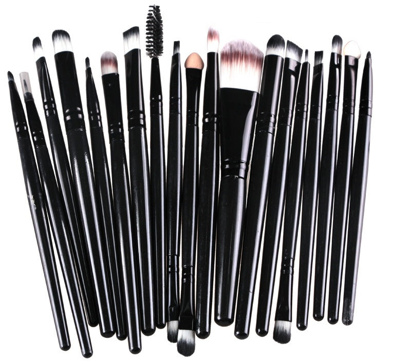 GLOZARA Makeup Brush Set with Nylon Bristles & Plastic Handles GLOZARA