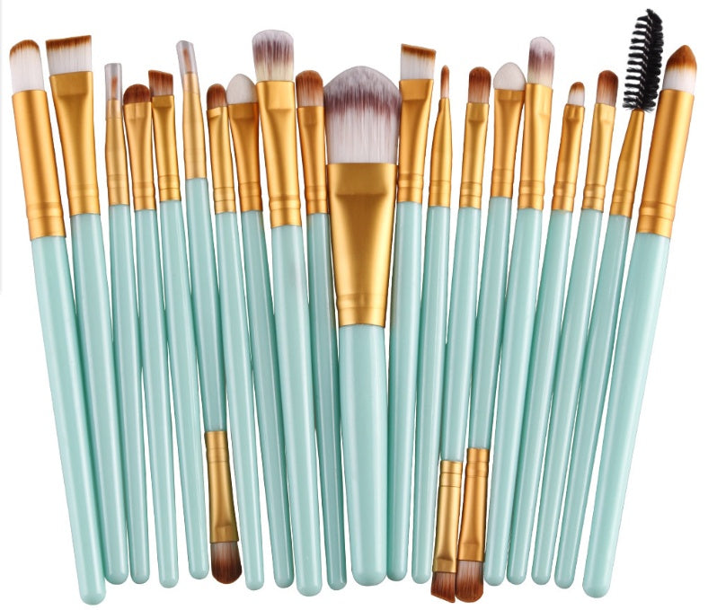 GLOZARA Makeup Brush Set with Nylon Bristles & Plastic Handles GLOZARA
