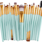 GLOZARA Makeup Brush Set with Nylon Bristles & Plastic Handles GLOZARA