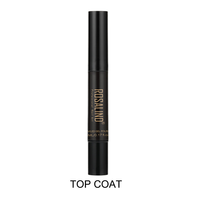 GLOZARA 5ml Solid Color Nail Art Pen UV Gel Polish Fine Tip Nail Glue GLOZARA