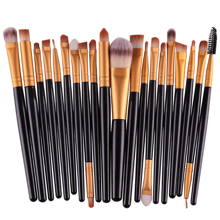 GLOZARA Makeup Brush Set with Nylon Bristles & Plastic Handles GLOZARA