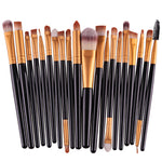 GLOZARA Makeup Brush Set with Nylon Bristles & Plastic Handles GLOZARA