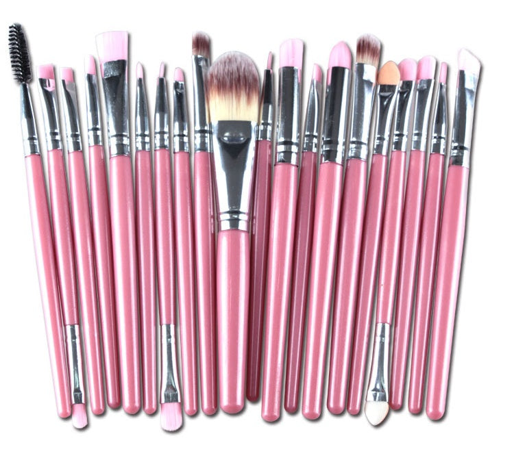 GLOZARA Makeup Brush Set with Nylon Bristles & Plastic Handles GLOZARA