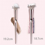 Glozara Pink Makeup Brush Set with Soft Bristles and Carry Clutch GLOZARA