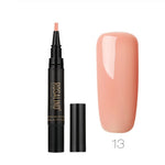 GLOZARA 5ml Solid Color Nail Art Pen UV Gel Polish Fine Tip Nail Glue GLOZARA