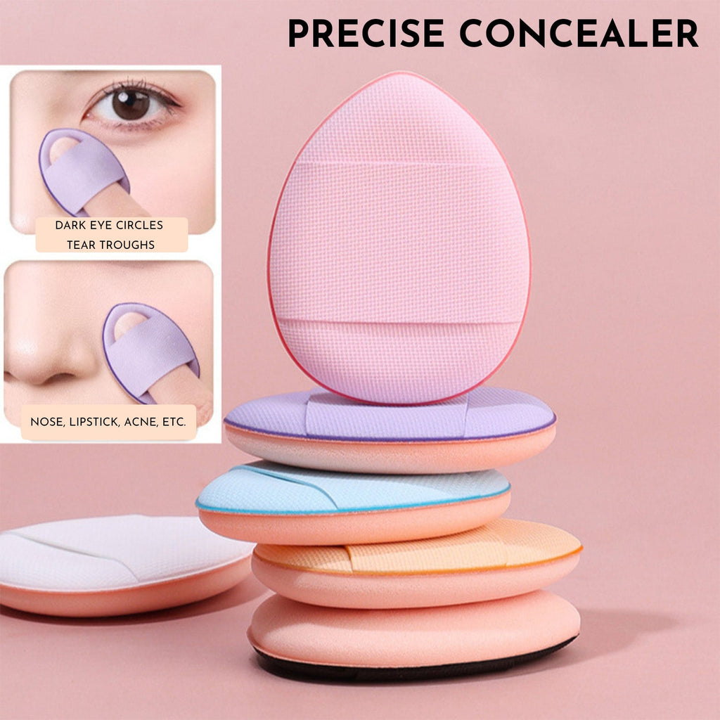 GLOZARA Mini Cosmetic Cushion Puff Set Professional Finger Makeup Sponges GLOZARA