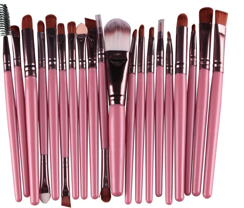 GLOZARA Makeup Brush Set with Nylon Bristles & Plastic Handles GLOZARA