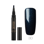 GLOZARA 5ml Solid Color Nail Art Pen UV Gel Polish Fine Tip Nail Glue GLOZARA