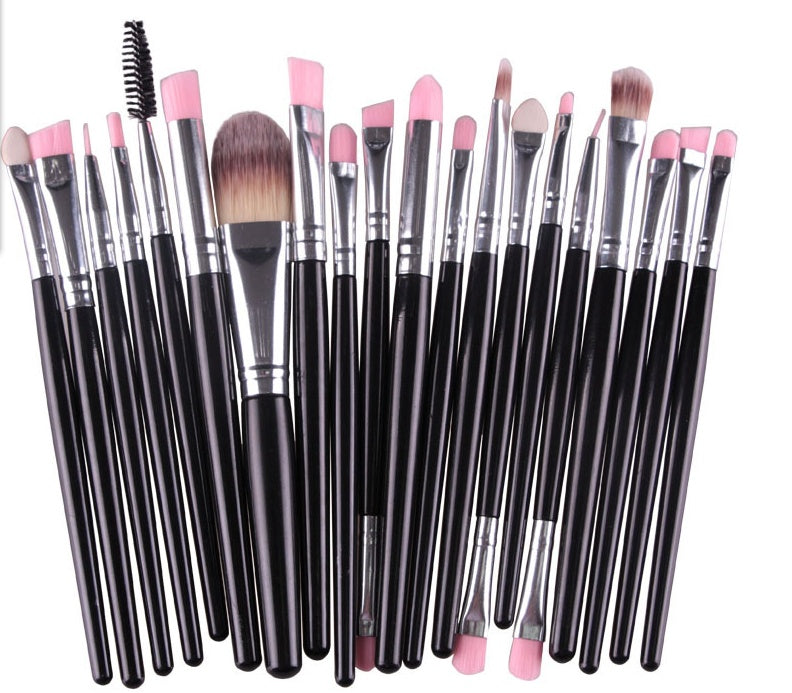 GLOZARA Makeup Brush Set with Nylon Bristles & Plastic Handles GLOZARA