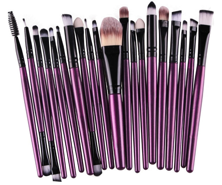 GLOZARA Makeup Brush Set with Nylon Bristles & Plastic Handles GLOZARA
