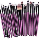 GLOZARA Makeup Brush Set with Nylon Bristles & Plastic Handles GLOZARA