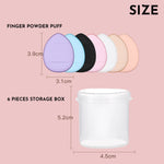 GLOZARA Mini Cosmetic Cushion Puff Set Professional Finger Makeup Sponges GLOZARA