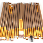 GLOZARA Makeup Brush Set with Nylon Bristles & Plastic Handles GLOZARA