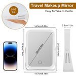Glozara 10X Lighted Makeup Mirror, Double-Sided, 3 Light Colors, USB Rechargeable GLOZARA