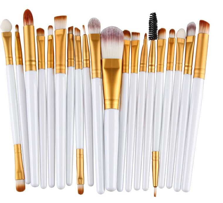 GLOZARA Makeup Brush Set with Nylon Bristles & Plastic Handles GLOZARA