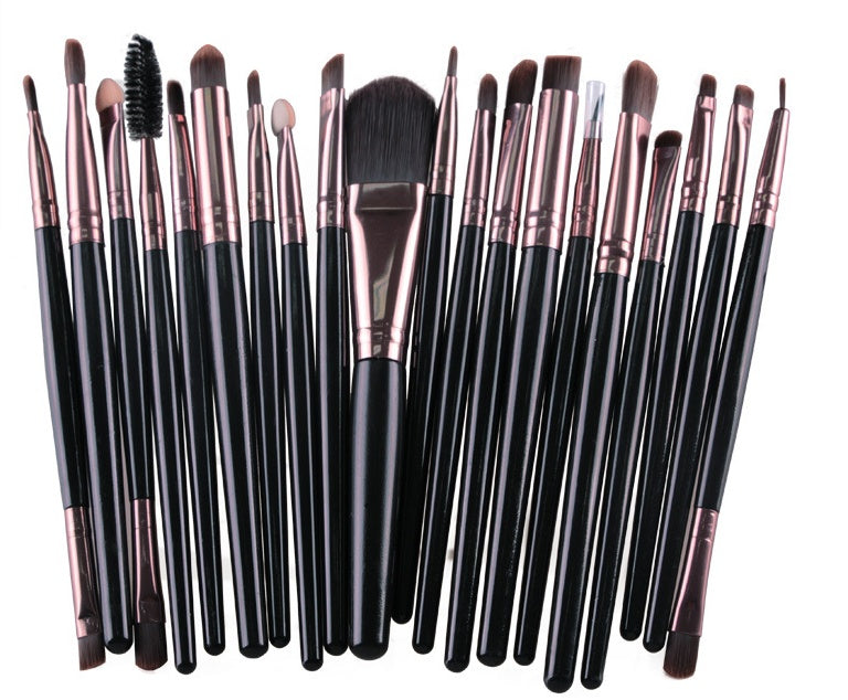 GLOZARA Makeup Brush Set with Nylon Bristles & Plastic Handles GLOZARA