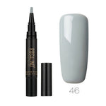GLOZARA 5ml Solid Color Nail Art Pen UV Gel Polish Fine Tip Nail Glue GLOZARA