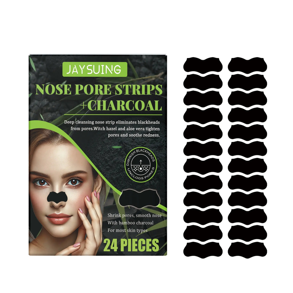 GLOZARA Charcoal Nose Pore Strips with Tea Tree & Aloe Extract GLOZARA