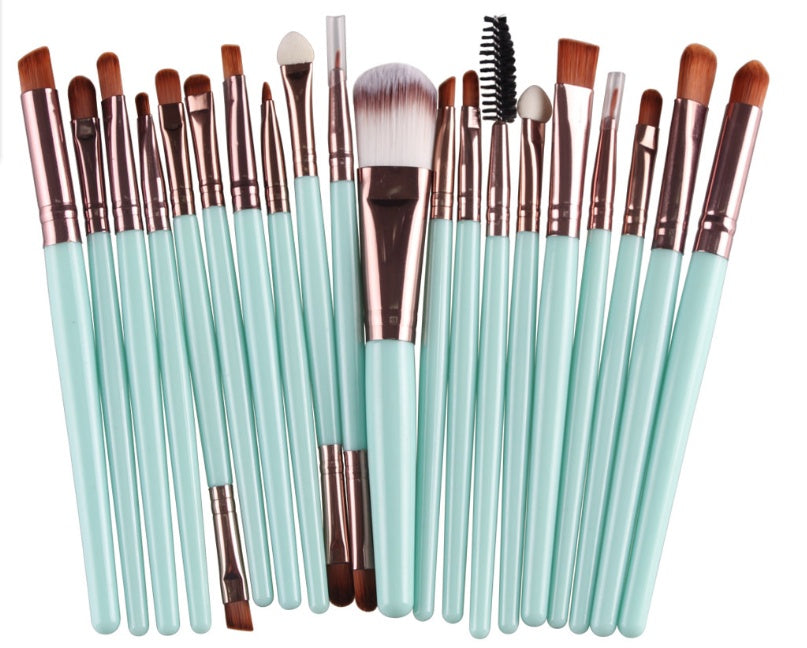 GLOZARA Makeup Brush Set with Nylon Bristles & Plastic Handles GLOZARA