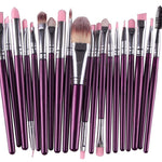 GLOZARA Makeup Brush Set with Nylon Bristles & Plastic Handles GLOZARA