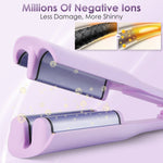 Glozara Ceramic Hair Waver 1.41 Inch Ionic Curling Iron Glozara