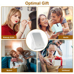 Glozara 10X Lighted Makeup Mirror, Double-Sided, 3 Light Colors, USB Rechargeable GLOZARA