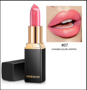 GLOZARA Pearlescent Color-Changing Metallic Lipstick with Gilt Shine GLOZARA