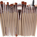 GLOZARA Makeup Brush Set with Nylon Bristles & Plastic Handles GLOZARA