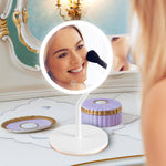 Glozara 5X Magnifying Lighted Makeup Mirror with 3 Color Modes GLOZARA