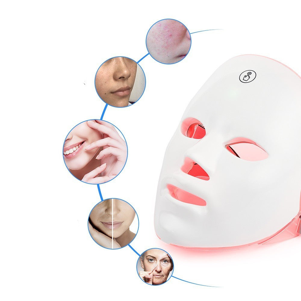 GLOZARA Colorful Skin Rejuvenation LED Beauty Instrument White GLOZARA