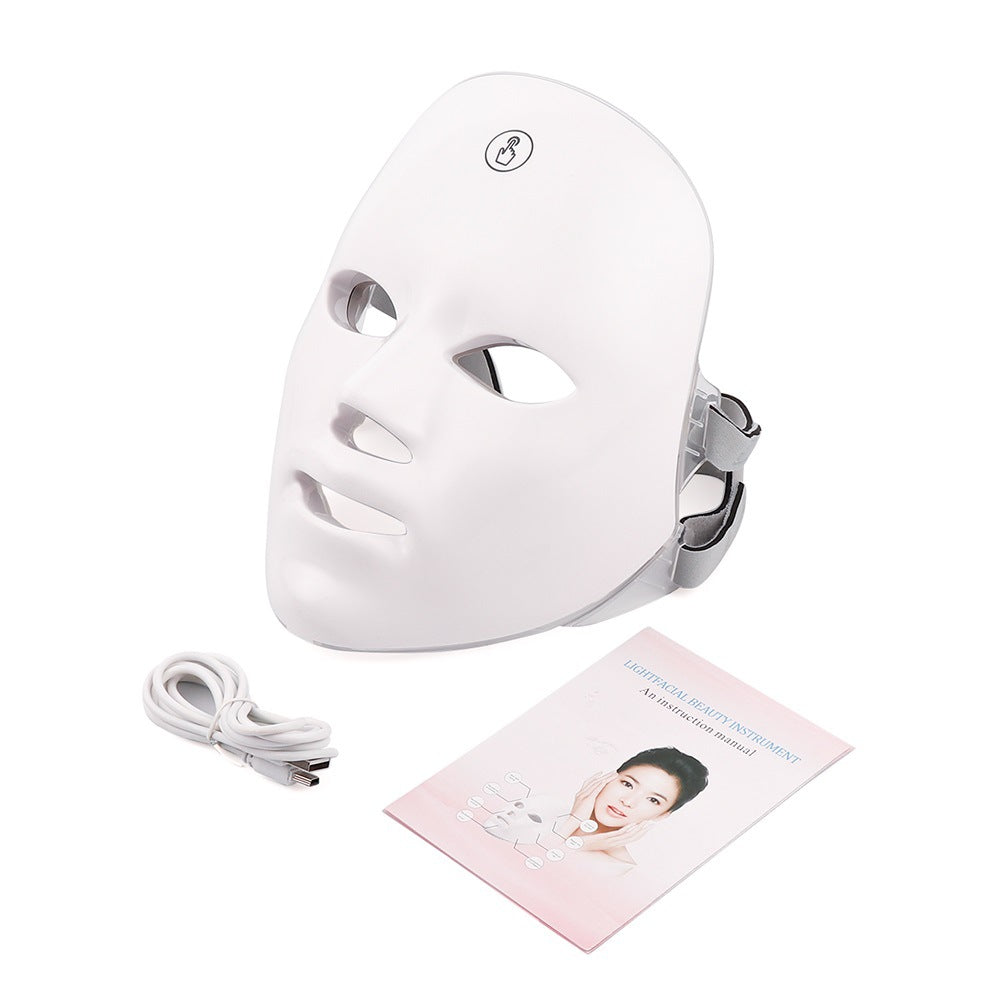 GLOZARA Colorful Skin Rejuvenation LED Beauty Instrument White GLOZARA